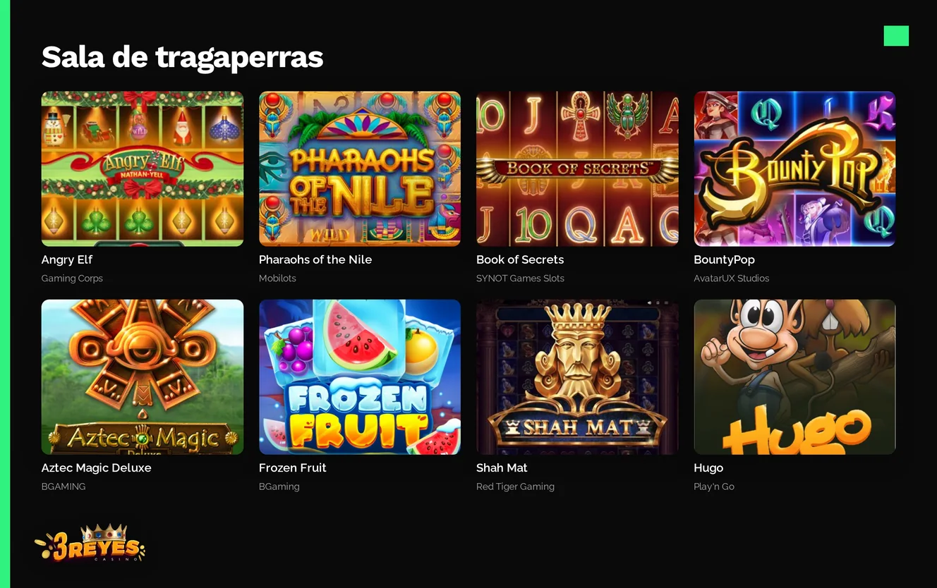 Gira slots populares ahora.